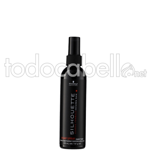 Schwarzkopf Silhouette PUMP SPRAY.  Extra strong fixer 200ml