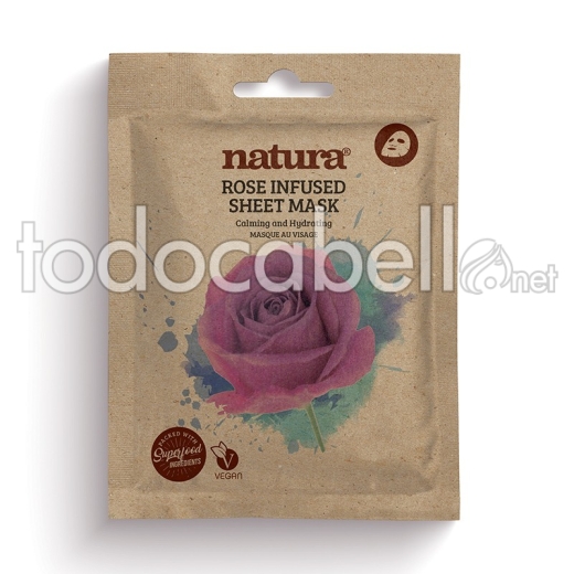 Beauty Pro Natura Mascarilla Rose Infused Sheet 22ml