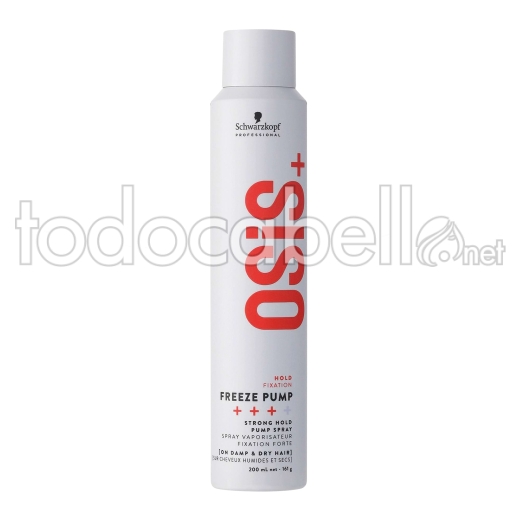 Schwarzkopf NEW Osis + Freeze Pump Non-aerosol Strong Fixing Lacquer 200ml