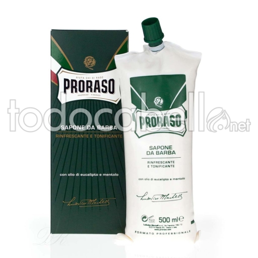 Proraso Profesional Crema De Afeitado Eucalipto-mentol 500 Ml