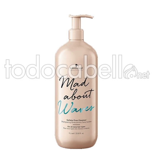 Schwarzkopf Mad About Waves Sulfate-Free Shampoo 1000 ml