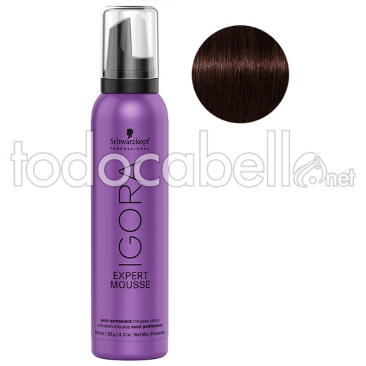 Schwarzkopf Igora Expert MOUSSE 4-68 Medium Brown Chocolate Red 100ml.