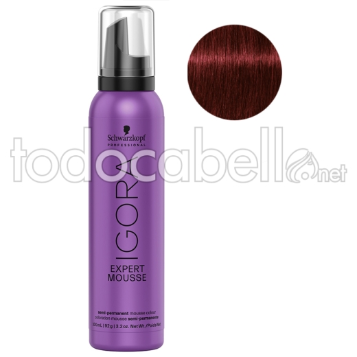 Schwarzkopf Igora Expert MOUSSE 5-88 Light Brown Extra Red 100ml.