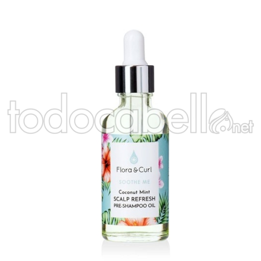 Flora&curl Soothe me Aceite Pre-Champú Coconut Mint Scalp Refresh 50ml