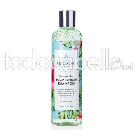 Flora&curl Soothe me Coconut Mint Champú Refrescante de rizos 300ml