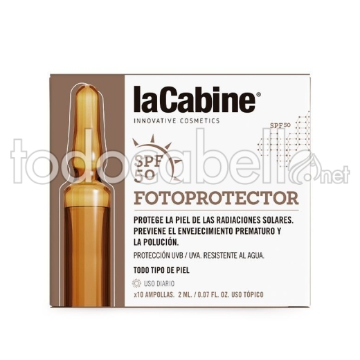 La Cabine Ampollas Foto Protector Spf50 Ampollas 10x2ml