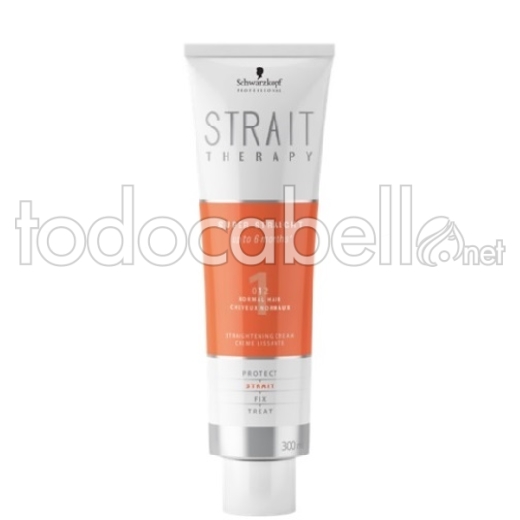 Schwarzkopf Strait Therapy Straightening Cream -1- Normal Hair 300ml