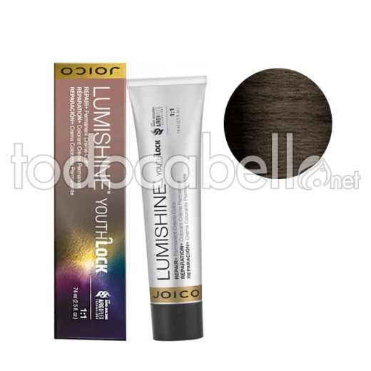 Joico Tinte Permanente Lumishine Youthlock 5NNA Castaño Claro Ceniza 74ml