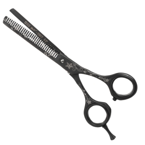 SCISSORS THINNING TITANIUM 5,5 DECOR.