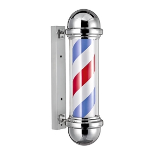 SMALL CHROME BARBER POLE