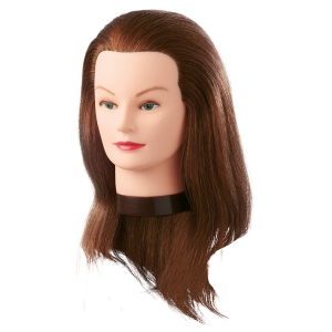 MANNEQUIN HEAD LEIA 35-40 CM. NATURAL HAIR