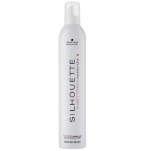 Schwarzkopf Silhouette Mousse Pure.  Foam Flexible Fastening 500ml.