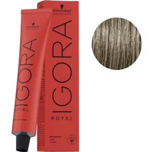 Schwarzkopf Tinte Igora Royal Cool 7-13 Rubio Medio Ceniza Mate 60g + Oxigenada en promoción